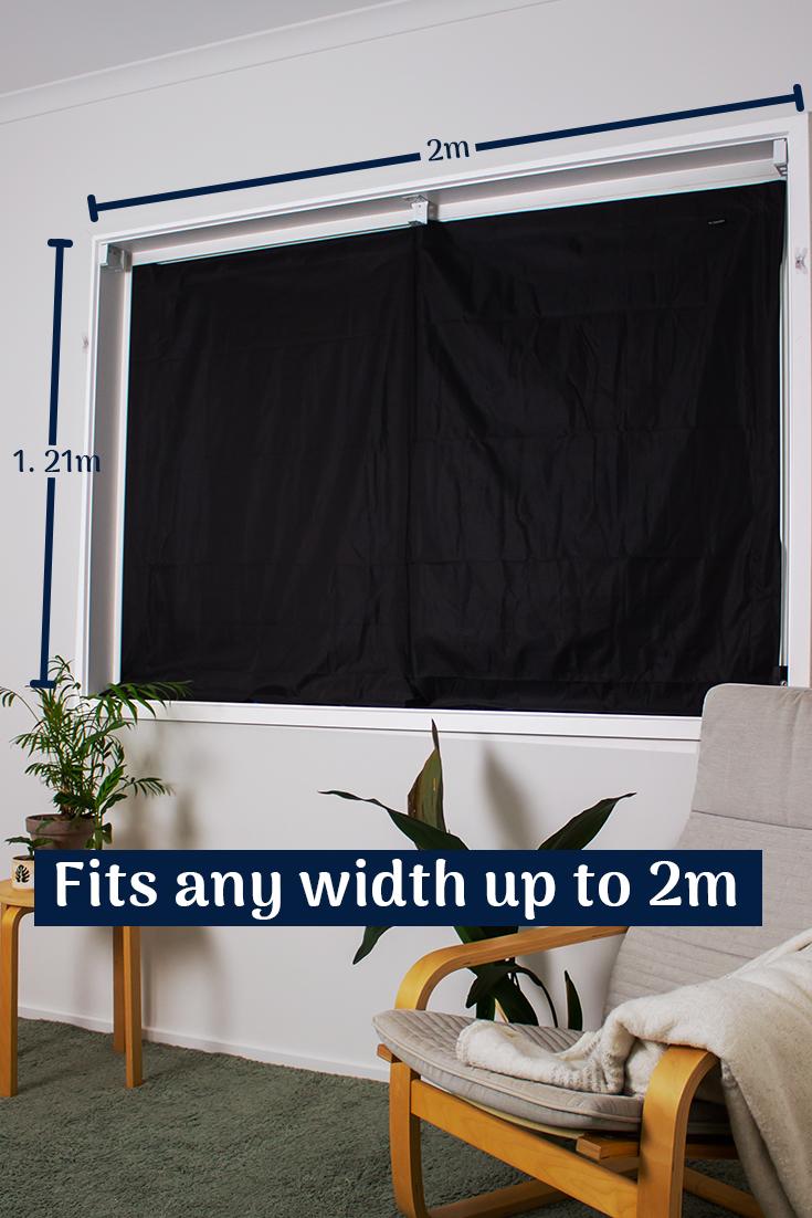 My Blackout Blind fits any window width up to 2 metres